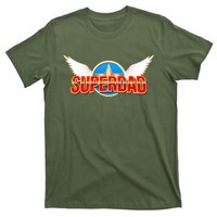 Super Dad Superhero Winged Badge Emblem T-Shirt