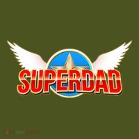Super Dad Superhero Winged Badge Emblem Premium T-Shirt