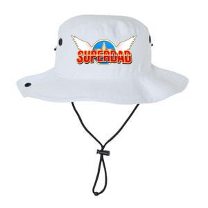 Super Dad Superhero Winged Badge Emblem Legacy Cool Fit Booney Bucket Hat