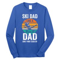 Skier Daddy Ski Dad Like A Regular Dad Only Way Cooler Funny Gift Long Sleeve Shirt