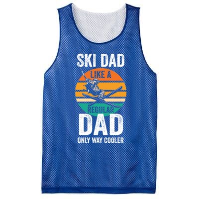 Skier Daddy Ski Dad Like A Regular Dad Only Way Cooler Funny Gift Mesh Reversible Basketball Jersey Tank