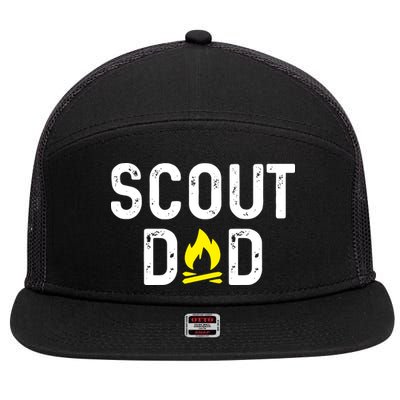 Scouting Dad Scout Dad Father Scout 7 Panel Mesh Trucker Snapback Hat