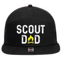 Scouting Dad Scout Dad Father Scout 7 Panel Mesh Trucker Snapback Hat