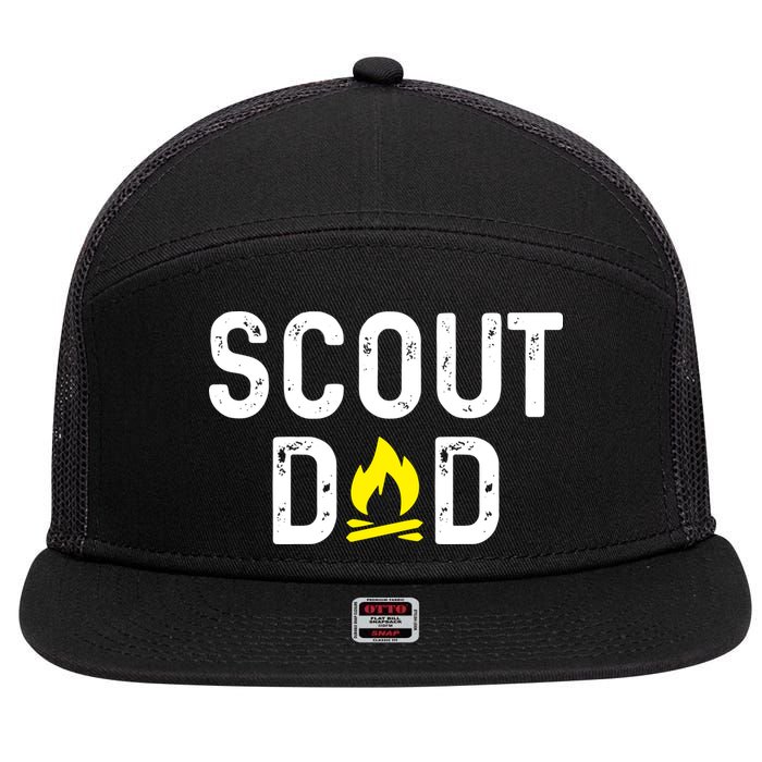 Scouting Dad Scout Dad Father Scout 7 Panel Mesh Trucker Snapback Hat