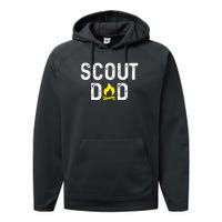 Scouting Dad Scout Dad Father Scout Performance Fleece Hoodie