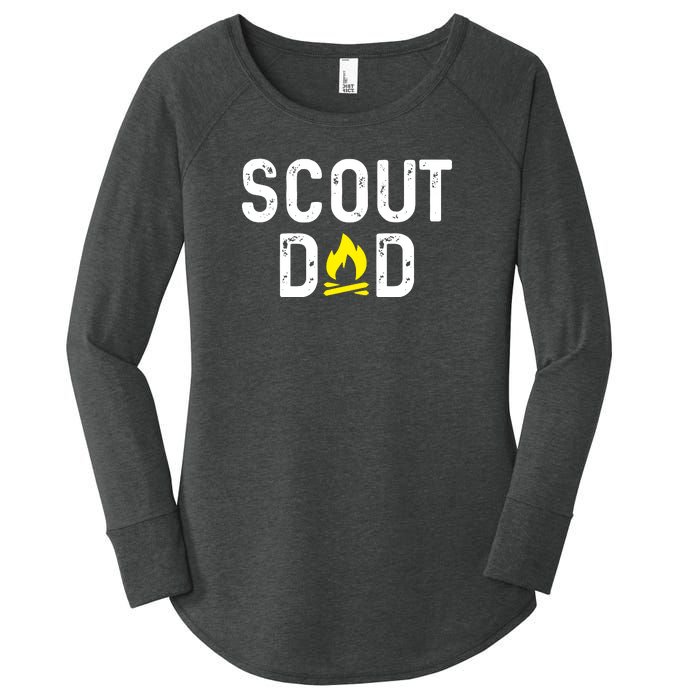 Scouting Dad Scout Dad Father Scout Women's Perfect Tri Tunic Long Sleeve Shirt