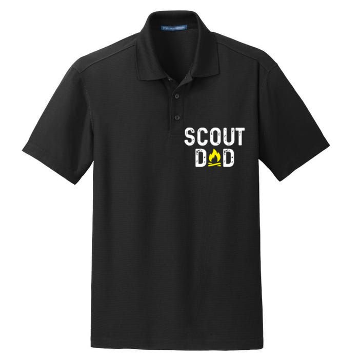 Scouting Dad Scout Dad Father Scout Dry Zone Grid Polo