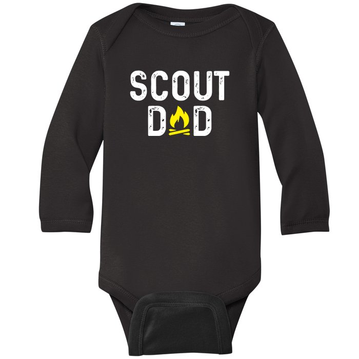 Scouting Dad Scout Dad Father Scout Baby Long Sleeve Bodysuit