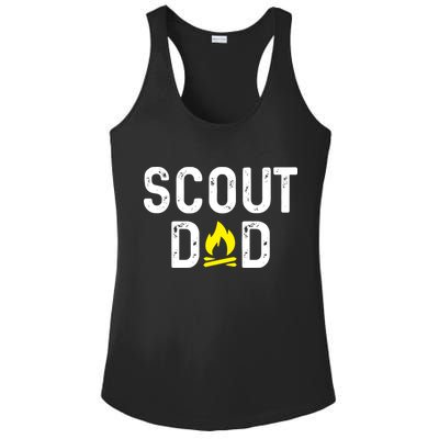 Scouting Dad Scout Dad Father Scout Ladies PosiCharge Competitor Racerback Tank