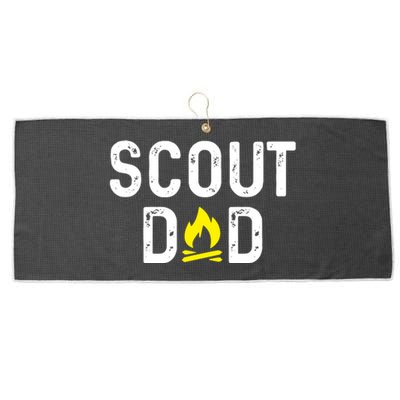 Scouting Dad Scout Dad Father Scout Large Microfiber Waffle Golf Towel