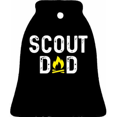 Scouting Dad Scout Dad Father Scout Ceramic Bell Ornament