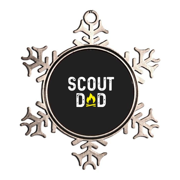 Scouting Dad Scout Dad Father Scout Metallic Star Ornament