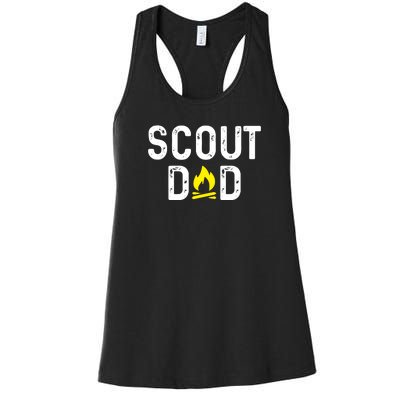 Scouting Dad Scout Dad Father Scout Women's Racerback Tank