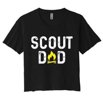 Scouting Dad Scout Dad Father Scout Crop Top