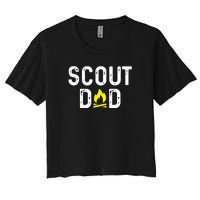 Scouting Dad Scout Dad Father Scout Women's Crop Top Tee