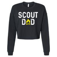 Scouting Dad Scout Dad Father Scout Cropped Pullover Crew