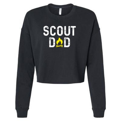 Scouting Dad Scout Dad Father Scout Cropped Pullover Crew