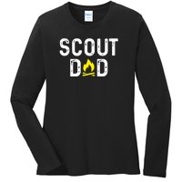 Scouting Dad Scout Dad Father Scout Ladies Long Sleeve Shirt