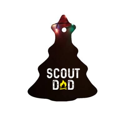 Scouting Dad Scout Dad Father Scout Ceramic Tree Ornament