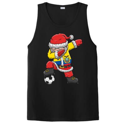 Soccer Dabbing Santa Christmas Ecuador Football Soccer P Funny Gift PosiCharge Competitor Tank