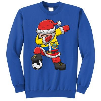 Soccer Dabbing Santa Christmas Ecuador Football Soccer P Funny Gift Sweatshirt