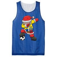 Soccer Dabbing Santa Christmas Ecuador Football Soccer P Funny Gift Mesh Reversible Basketball Jersey Tank