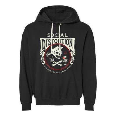 Social Distortion Skelly Circle Garment-Dyed Fleece Hoodie