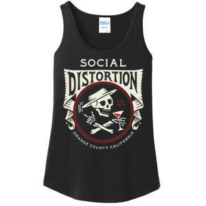 Social Distortion Skelly Circle Ladies Essential Tank