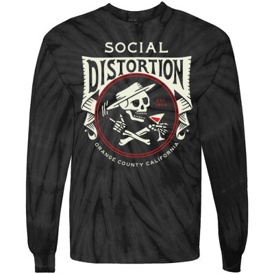 Social Distortion Skelly Circle Tie-Dye Long Sleeve Shirt