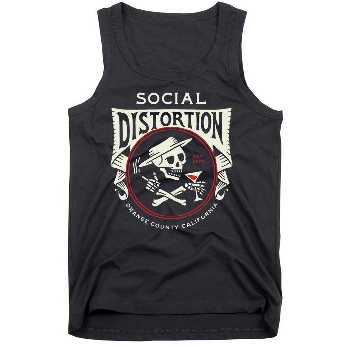 Social Distortion Skelly Circle Tank Top