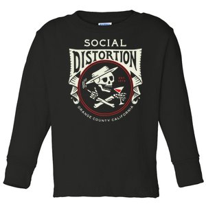 Social Distortion Skelly Circle Toddler Long Sleeve Shirt