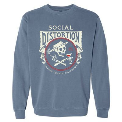 Social Distortion Skelly Circle Garment-Dyed Sweatshirt