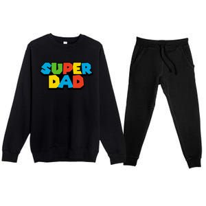 Super Dad Premium Crewneck Sweatsuit Set