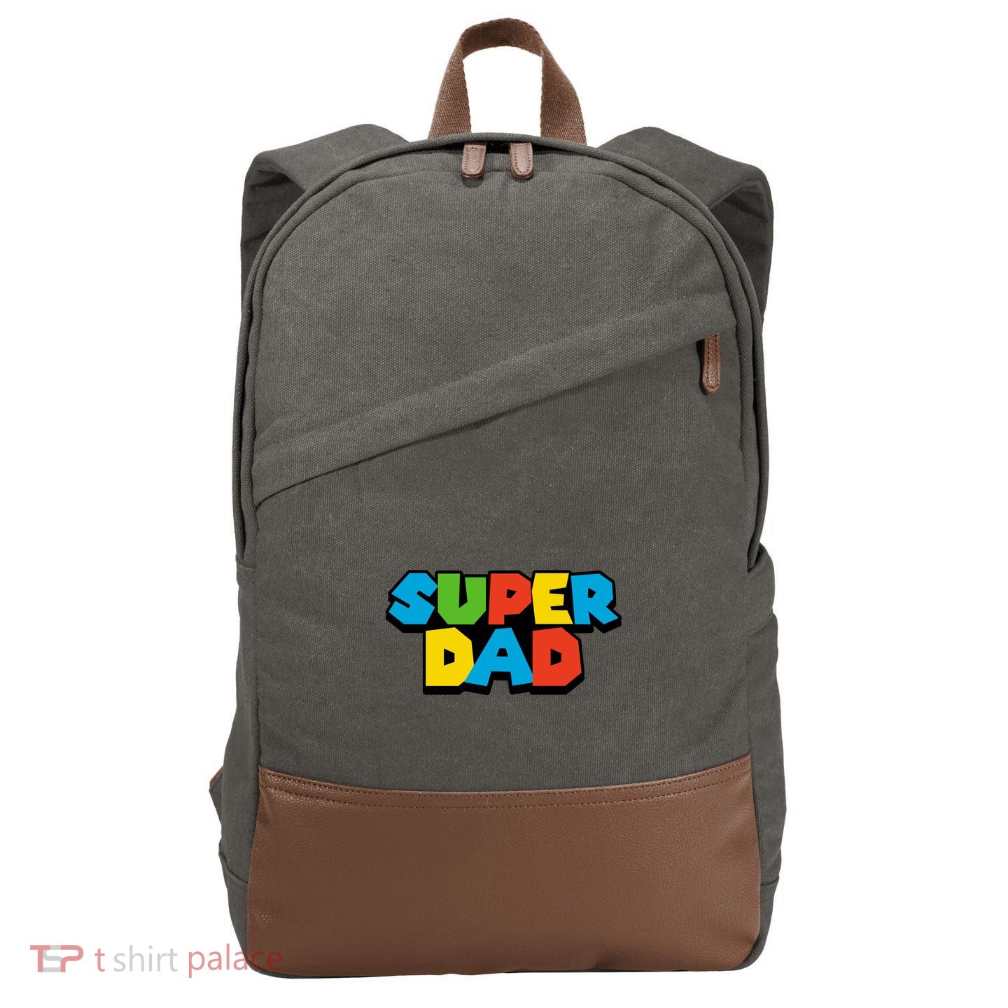 Super Dad Cotton Canvas Backpack