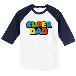 Super Dad Baseball Sleeve Shirt