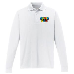 Super Dad Performance Long Sleeve Polo