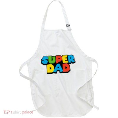 Super Dad Full-Length Apron With Pockets