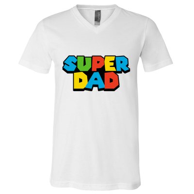 Super Dad V-Neck T-Shirt