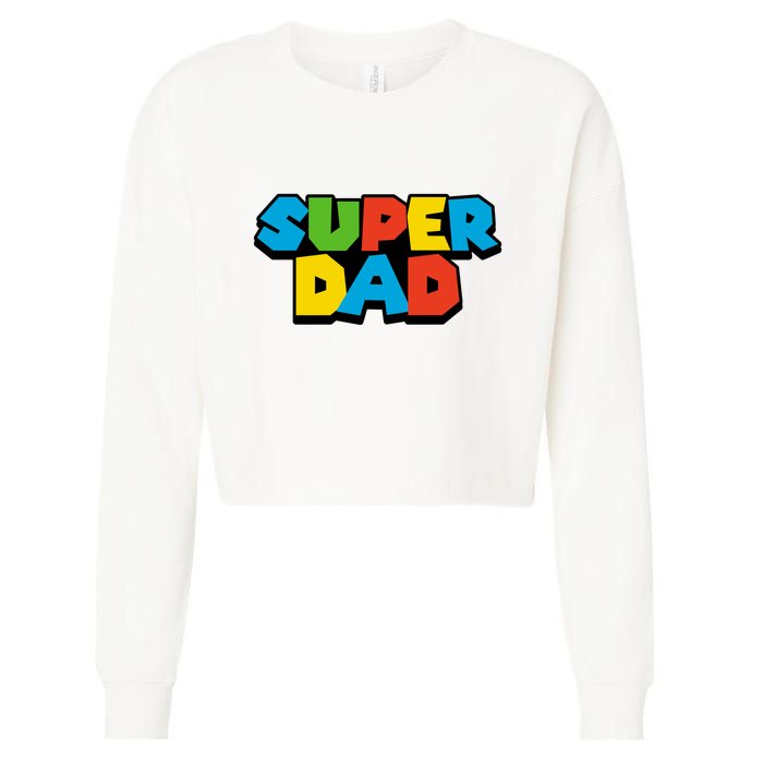 Super Dad Cropped Pullover Crew