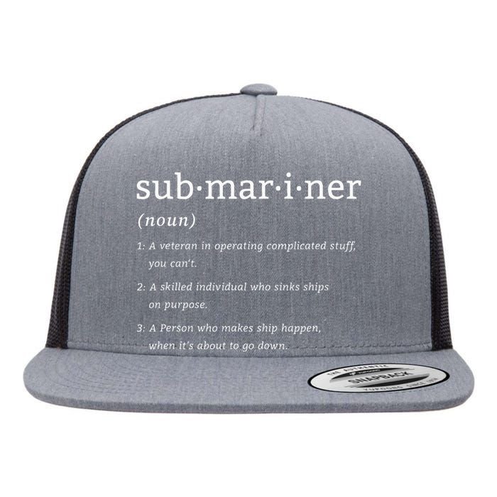 Submariner Definition Submersible Nuclear Powered Submarine Flat Bill Trucker Hat