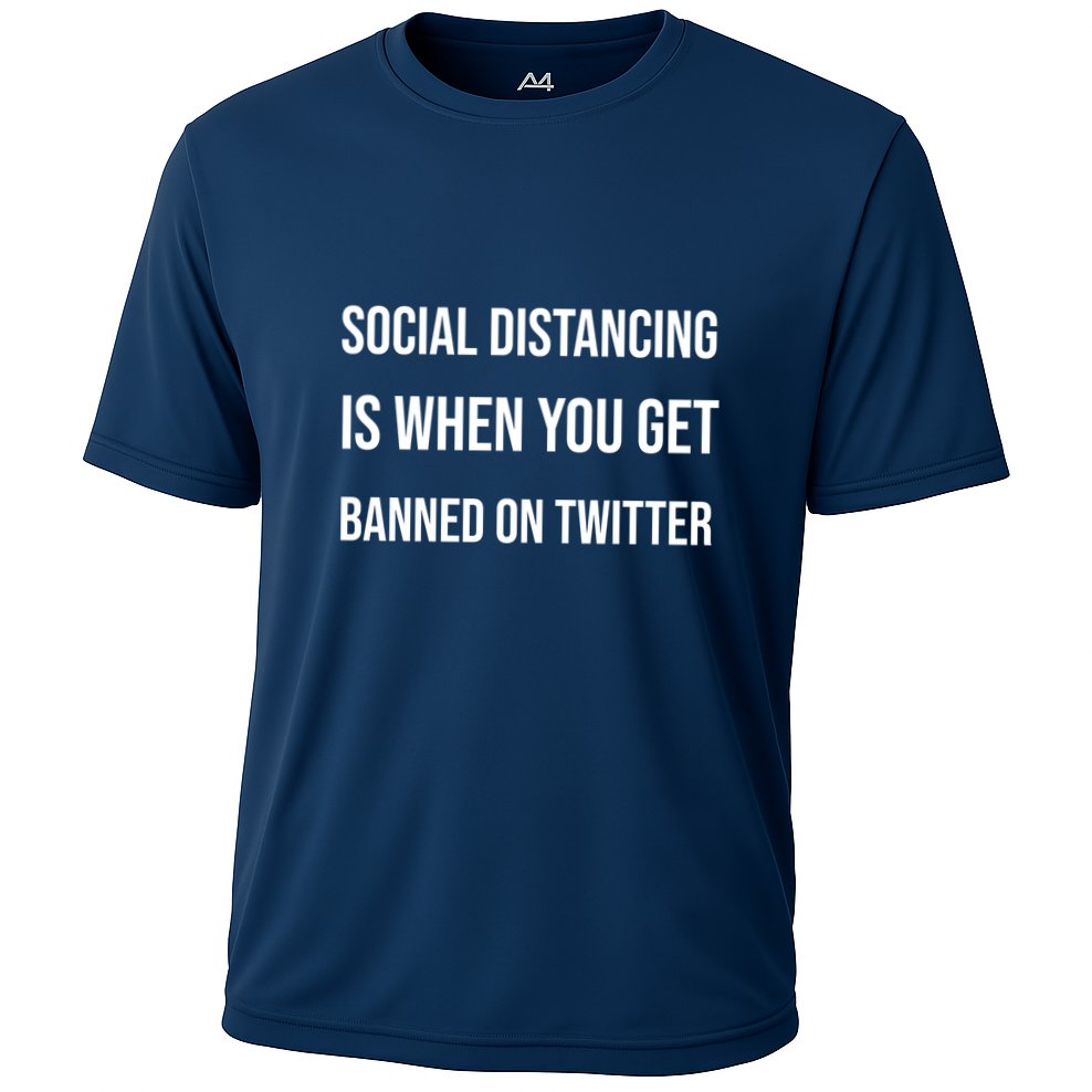 Social Distancing Cooling Performance Crew T-Shirt