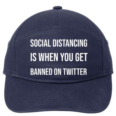 Social Distancing 7-Panel Snapback Hat