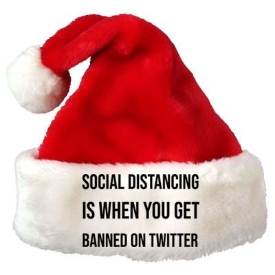 Social Distancing Premium Christmas Santa Hat