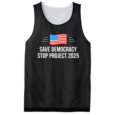 Save Democracy Stop Project 2025 Mesh Reversible Basketball Jersey Tank