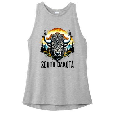 South Dakota Ladies PosiCharge Tri-Blend Wicking Tank