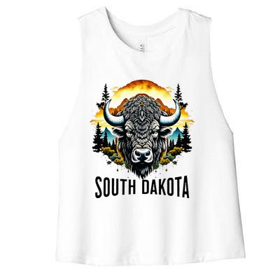 South Dakota Women's Racerback Cropped Tank