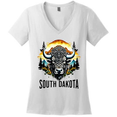 South Dakota Women's V-Neck T-Shirt