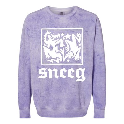 Sneeg Disobedient Colorblast Crewneck Sweatshirt