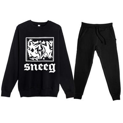 Sneeg Disobedient Premium Crewneck Sweatsuit Set