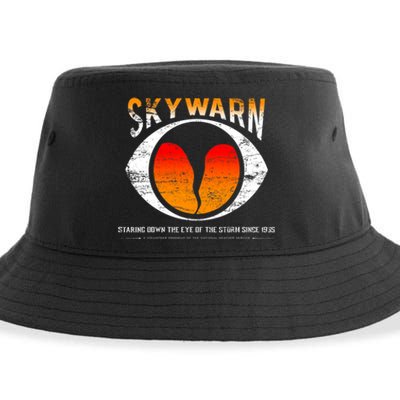 Skywarn Distressed Sustainable Bucket Hat